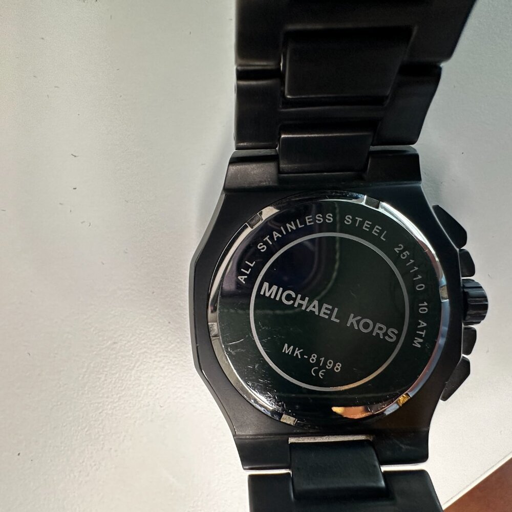 MICHAEL KORS | Men's Stainless Steel Black Watch | MK8198 - Picture 3 of 11